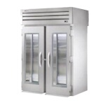True STG2RRT-2G-2S - Roll-Thru Refrigerator, two-section, (2) glass doors front, (2) solid doors rear